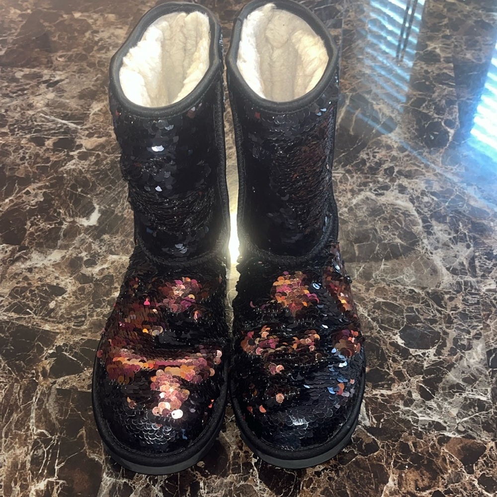 UGG classic short sequin boots